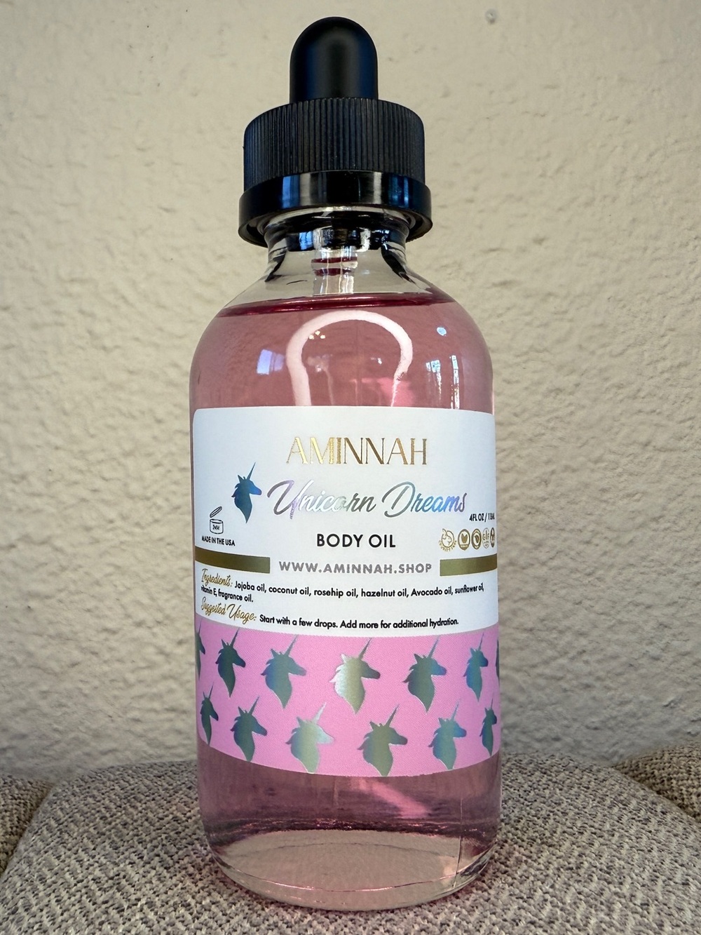 AMINNAH Unicorn Dreams Body Oil, 4fl oz - Picture 3 of 12